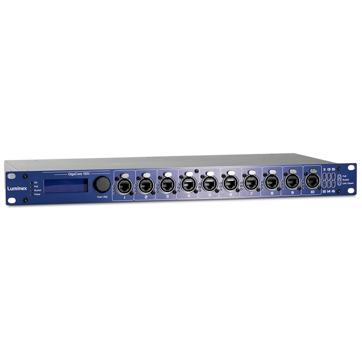 Luminex GigaCore 12 Rackmount Touring 12-Port EtherCON Gigabit