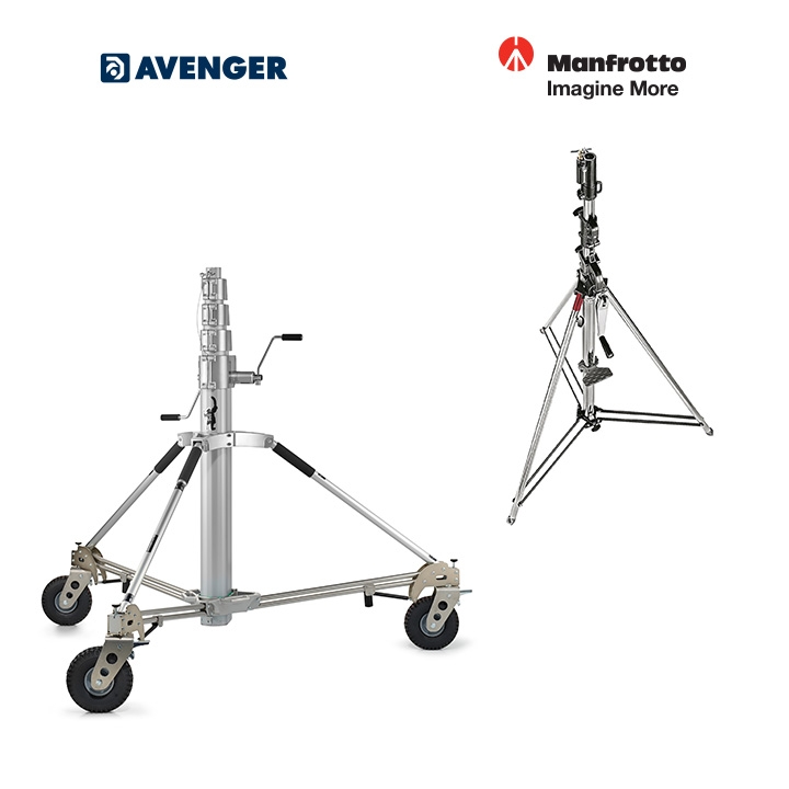 Avenger Baby Roller Stand High Low Base 3.4m/11.2' CS & Alu